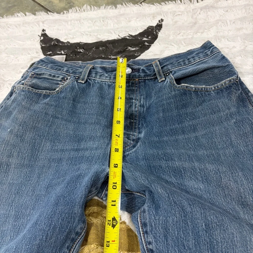 Levis 501 Jeans Mens 36x30 Blue Straight Fit Leg Medium Wash Cotton Button Fly